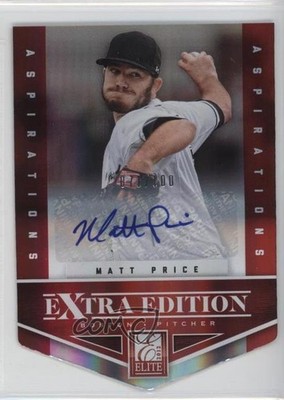 2012 Elite Extra Edition Aspirations Die-Cut Signatures /100 Matt Price Auto 0b2