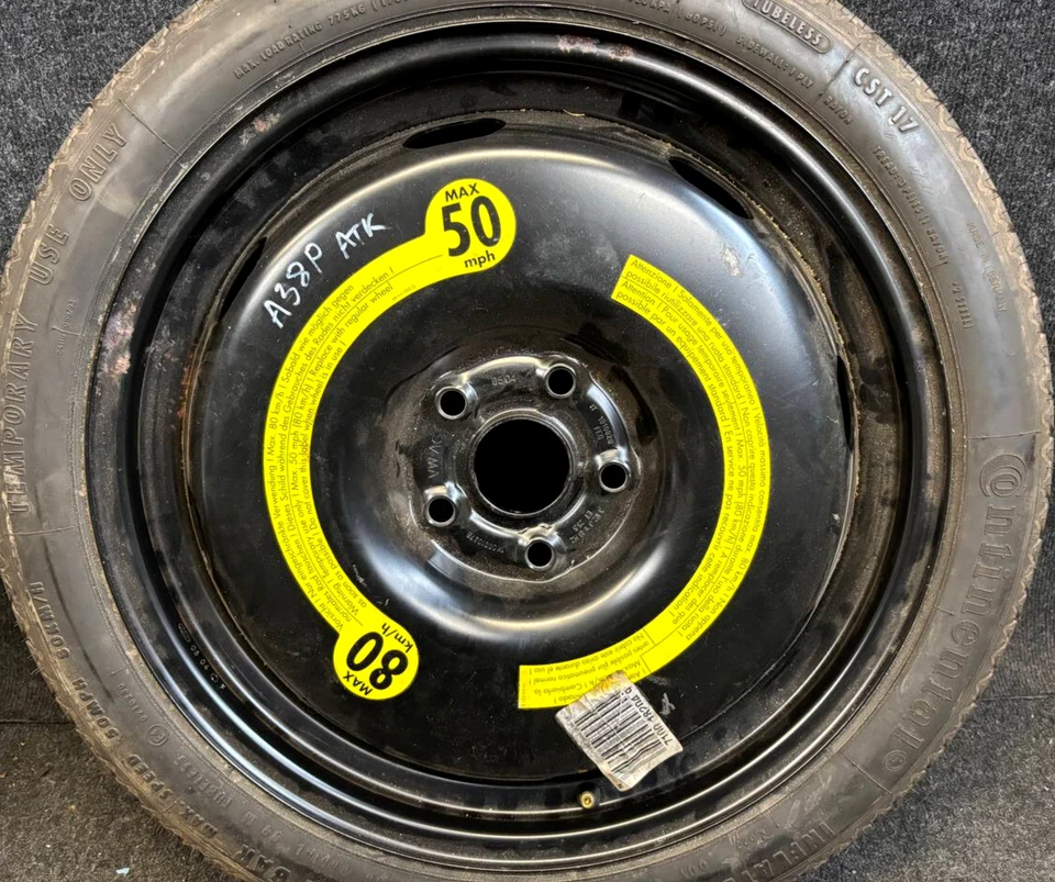 Reserverad Audi A3 8P VW Golf 3,5x18 ET25.5 1K0601027B Notrad Ersatzrad 125 / 70 - Bild 2 von 4