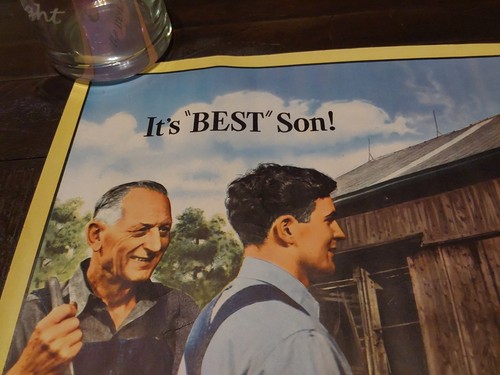 2 Vintage Mail Pouch Tobacco Barn Advertising Posters "It's Best Son" - Picture 2 of 7
