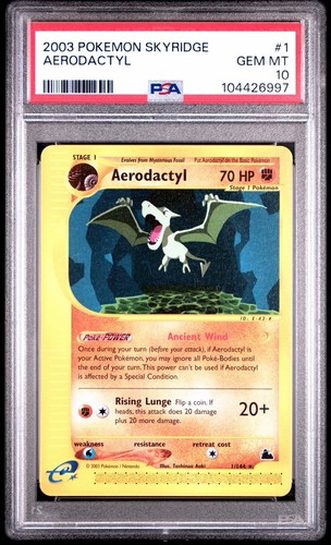 Aerodactyl graded PSA 10 for sale on eBay