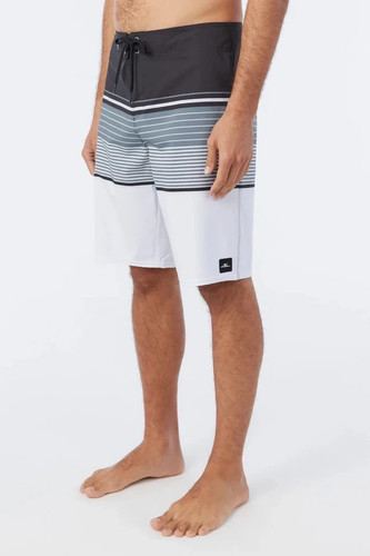 O'Neill Lennox Boardshorts Men's 30 White Stretch Striped 21" Swimwear FTS251 - Picture 8 of 8