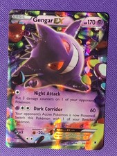 Pokémon Gengar EX 34/119 Phantom Forces 2014 Full Art Rare Holo TCG Card MP