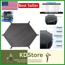 8-16FT Trampoline Sun Shade Cover UV Protection Mesh Waterproof for Round Tra...