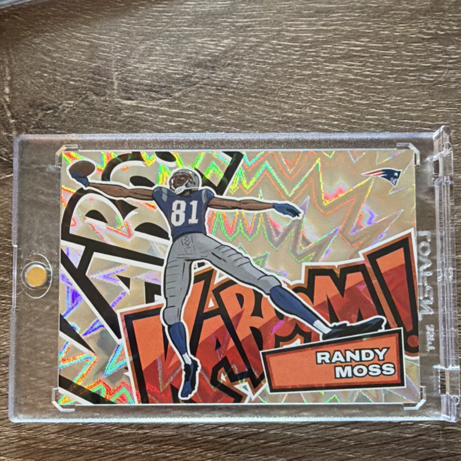 2025 Panini Absolute Kaboom Horizontal Randy Moss #23 Patriots Football Card