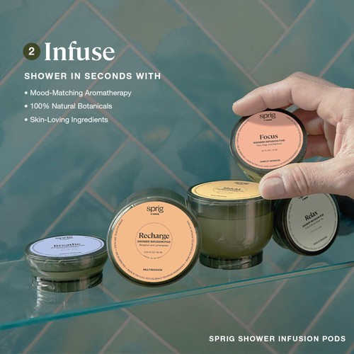 Sprig by Kohler Kit Infusione Doccetta, Pulizia Aromaterapia Infusa con Pelle - Foto 5 di 8