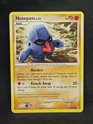 (Z2) Pokemon Karte Trading Card Game Platin Arceus Nr.69/99 Nosepass-