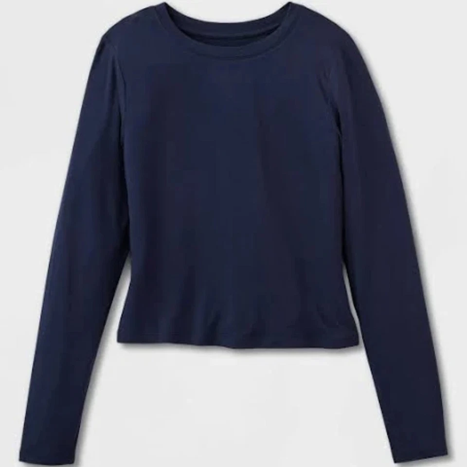 Camiseta para mujer Wild Fable manga larga capa base azul marino talla XL Foto 4 de 4