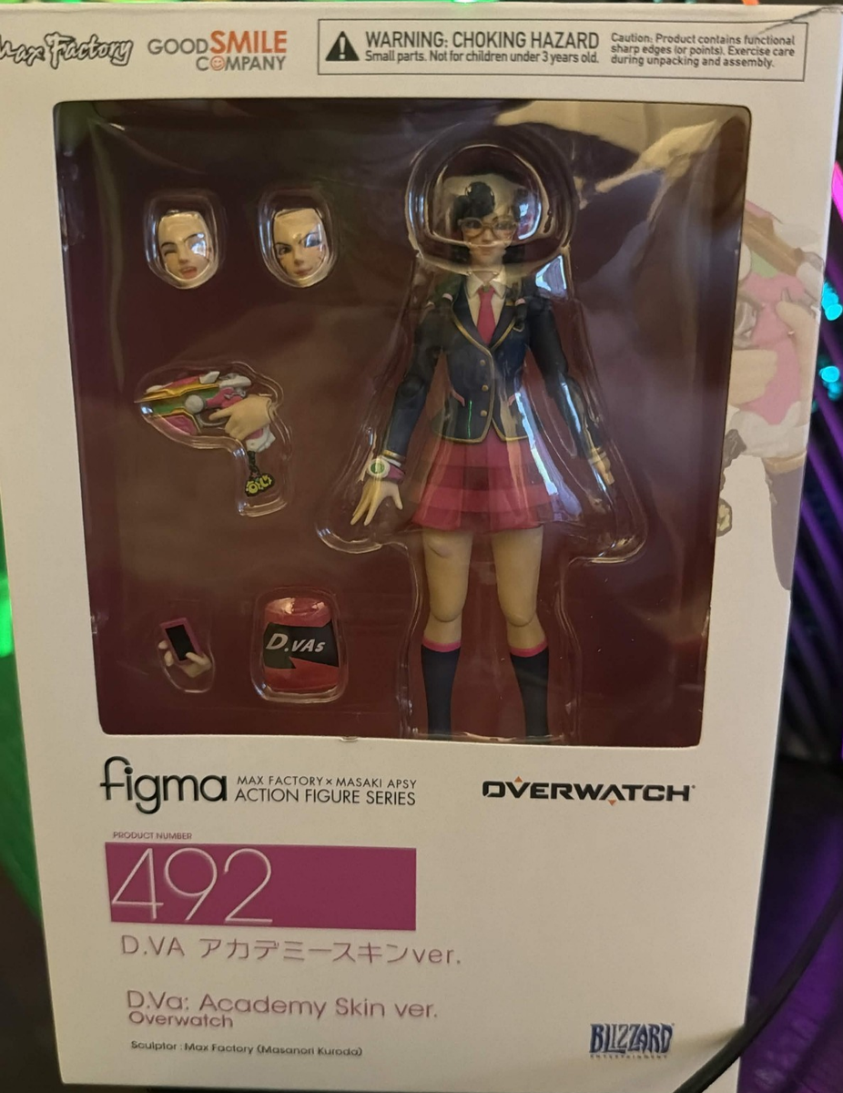 Figma 492 Overwatch D.VA Academy Skin Ver. Action Figure Max