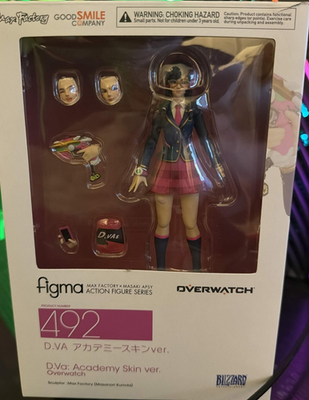 Figma 492 Overwatch D.VA Academy Skin Ver. Action Figure Max