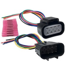 Male and Female Headlight Connector Plug Harness Pigtail Compatible with Chev...