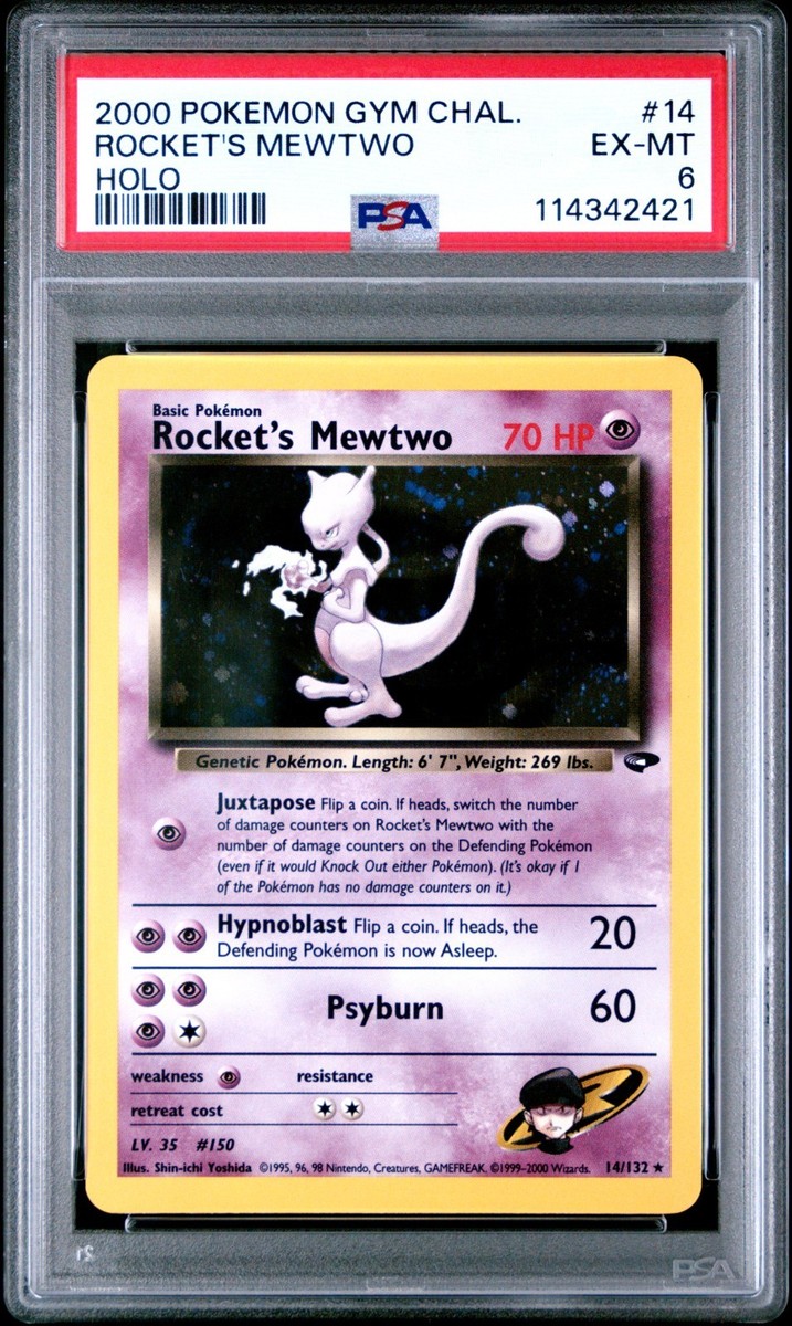 ポケモンカードゲーム pokemon card game Rocket's Mewtwo Holo Rocket's Mewtwo 14/132 Gym Challenge Holo for sale online | eBay