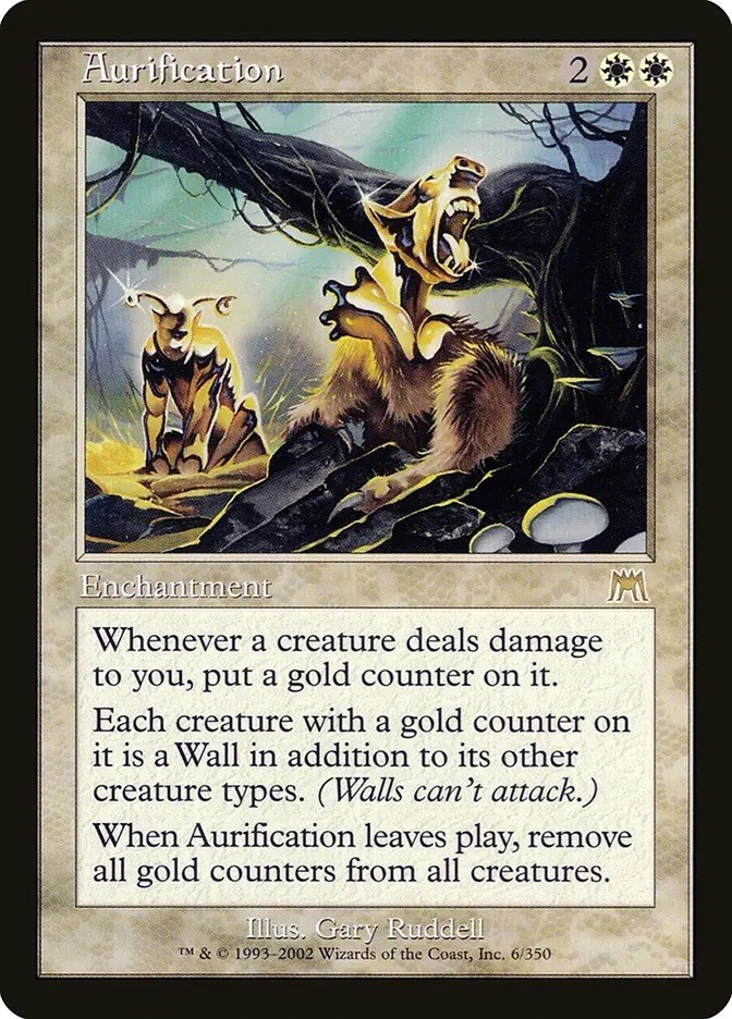 MTG x1 AURIFICATION 1x EX-LP Onslaught ONS #6 Free Shipping! Magic the Gathering