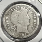 1907-O Barber Liberty Head Dime 90% silver Actual coin Worth To Fill A Spot
