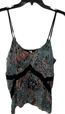 Maurices women's size large Multi-coloured cami top with black straps #camitop 