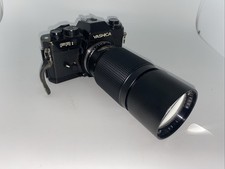 Vintage Yashica FR 1 Film Camera with Telesor 200mm Lens Nice Condition Japan