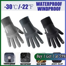 Thermal Windproof Waterproof Winter Gloves Touch Screen Warm Mittens Men/Womens
