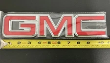 New OEM Factory 2018-2021 GMC Terrain Rear Red Chrome Liftgate Tailgate Emblem