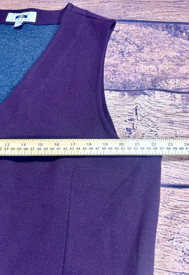 Joseph Abboud 背心背心男式 XL 勃艮第 V 领 5 按钮套装分层 — 第 3/4 张图片