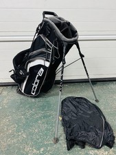 Cobra Stand Golf Bag Black/White/Grey Dual Strap Polyester Zip 8-Way
