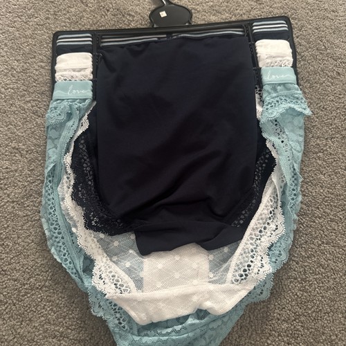 Paquete de 3 bragas de encaje y malla M&S BNWT TALLA 12 Marks and Spencer - Imagen 5 de 5