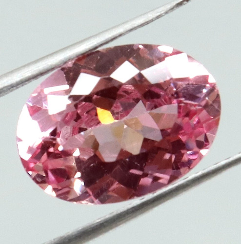 4.00 Ct,10x8 MM OVAL Cut Natural Padparadscha Sapphire Certified Loose Gemstone - Picture 6 of 7