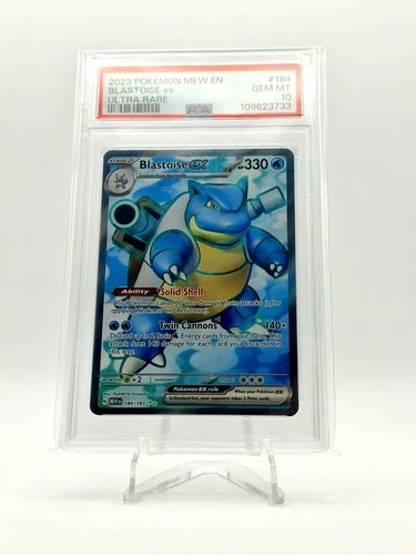 2023 POKEMON 151 ULTRA RARE BLASTOISE EX 184/165 PSA 10