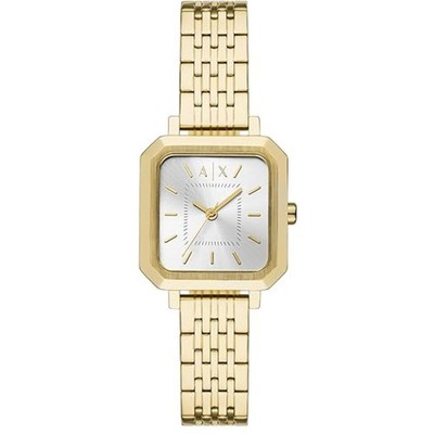 Armani Exchange Women's Watch Leila Quartz Yellow Gold Steel Bracelet AX5725