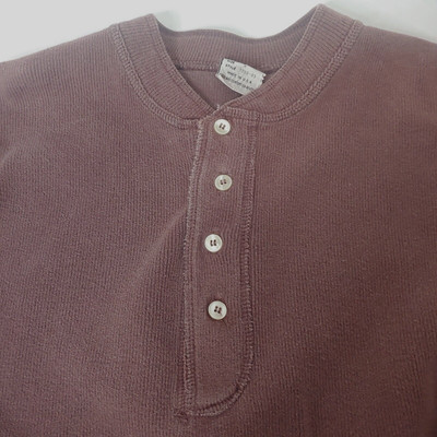Vintage Bongo Henley Shirt Men Medium Gene Montesano Long Sleeve Plum USA READ