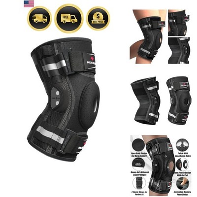 Professional Knee Brace for Knee Pain, Adjustable Hinged Knee Support with Re...