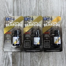 3 PK~Duke Cannon Supply Co Best Damn Beard Oil Redwood 0.5 oz Made in the USA