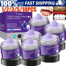 8/10pcs Dental Restoration Mineral Powder, Mineral Tooth Powder, Teeth Whitening
