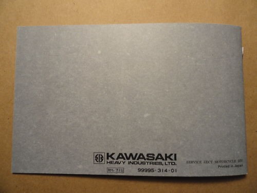 1970 Kawasaki 500 Mach III H1 Rider's Handbook Owner's Manual Owners Parts Shop - 第 2/6 張圖片