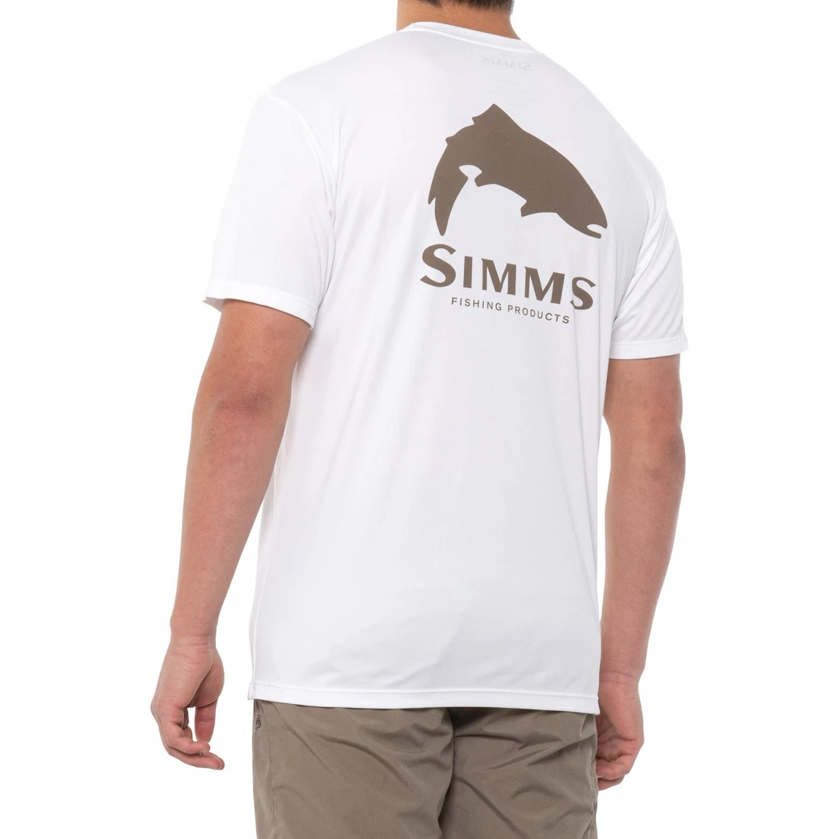 Simms Solar Tech Trout Short Sleeve Fishing T-Shirt UPF 50+ Color