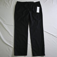 NEW Calvin Klein 40x32 Black Stretch Jinny Straight Suit Trouser Dress Pants