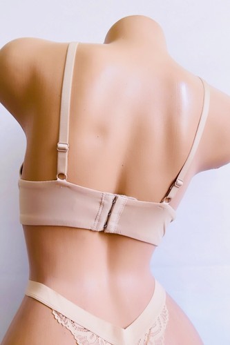 3 Pack Maximum Pads Add-2-Cup Sizes Push-Up Bra Brand New ~ Size 36C 2Black+Nude - Picture 10 of 12
