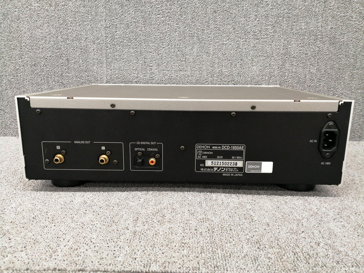 ②DENON DCD-1650AE Denon DCD-1650AE SACD Player Silver Good Condition Used w
