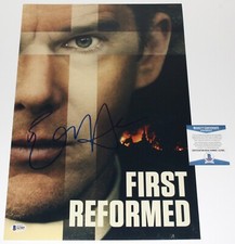 ETHAN HAWKE SIGNED 'FIRST REFORMED' 12x18 MOVIE POSTER ACTOR BECKETT COA BAS ETHAN HAWKE SIGNED 'FIRST REFORMED' 12x18 MOVIE POSTER ACTOR BECKETT COA BAS