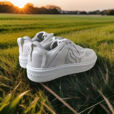 Stella McCartney - omot Stella McCartney Leather Low-Top Sneakers Size7.5 (X195) | eBay