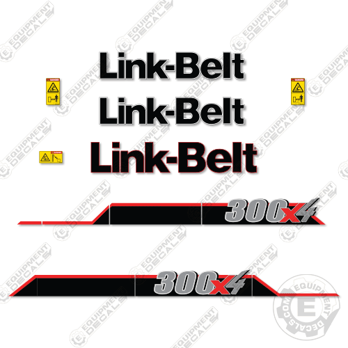 Fits Link-Belt 300X4 Decal Kit Hydraulic Excavator - 7 YEAR OUTDOOR 3M VINYL! - Picture 1 of 1