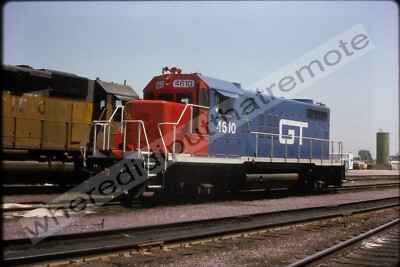 Original Slide Grand Trunk Western GTW 4610 EMD GP9R Proviso ILL 1989 (X9) (1E)