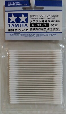 Tamiya 87104, craft cotton swabs, small, (50pcs.)
