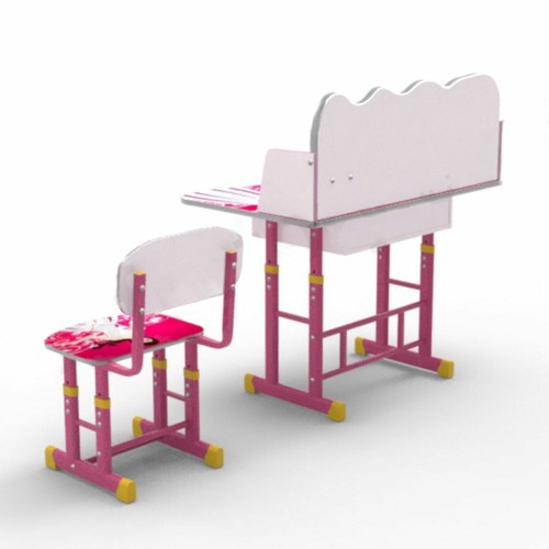 2 PCS Kids Table & Chairs Set Children Activity Play Study Desk Work Learning - Picture 6 of 11