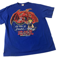 Vintage 1996 Yu-Gi-Oh Slifer The Sky Dragon T-Shirt Youth XL 14/16 blue shadow