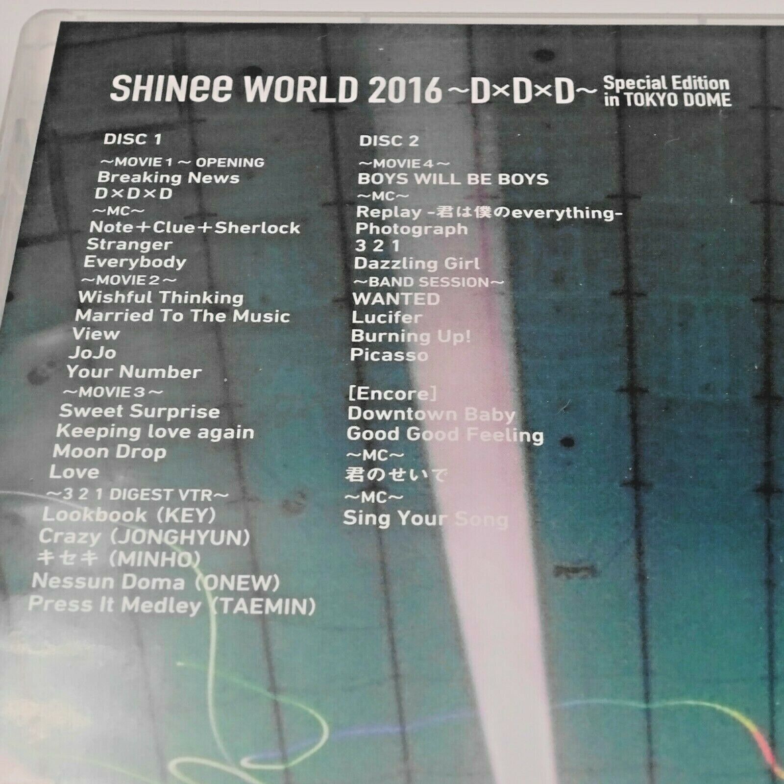 SHINee WORLD 2016~D×D×D Special Edition in TOKYO DOME DVD JAPAN | eBay