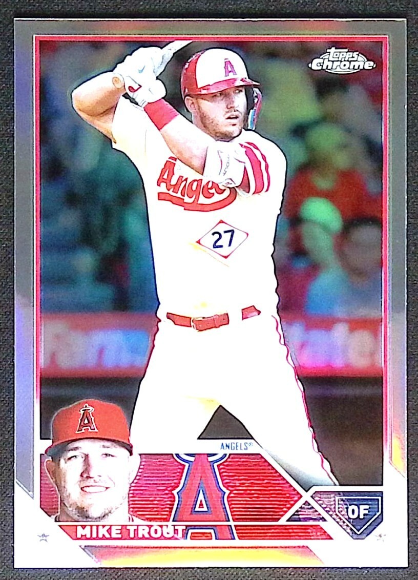 Mike Trout - 2023 Topps Chrome #27 Refractor - Angels