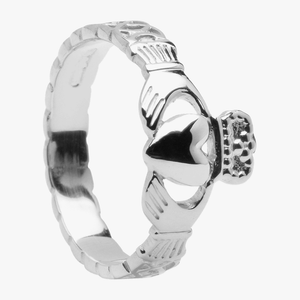 Sterling-Silver-Ladies-Celtic-Rope-Claddagh-Ring-9mm