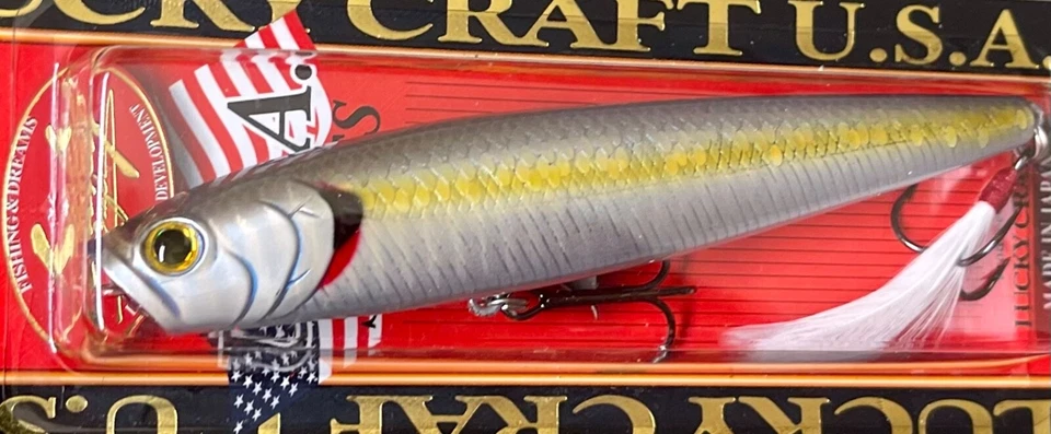 "Lápiz para caminar LUCKY CRAFT Gunfish 115 Topwater 4 1/2"" 3/5 oz Popper - ELIGE" Foto 4 de 4