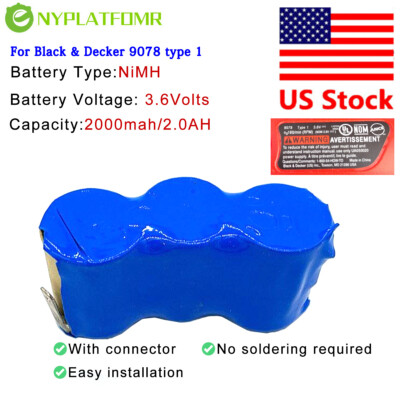 #ad #ad Battery for Black amp; Decker 9078 type 1 2 3 DC 3.6V Replace Pack 387051 00 PD360 $22.00