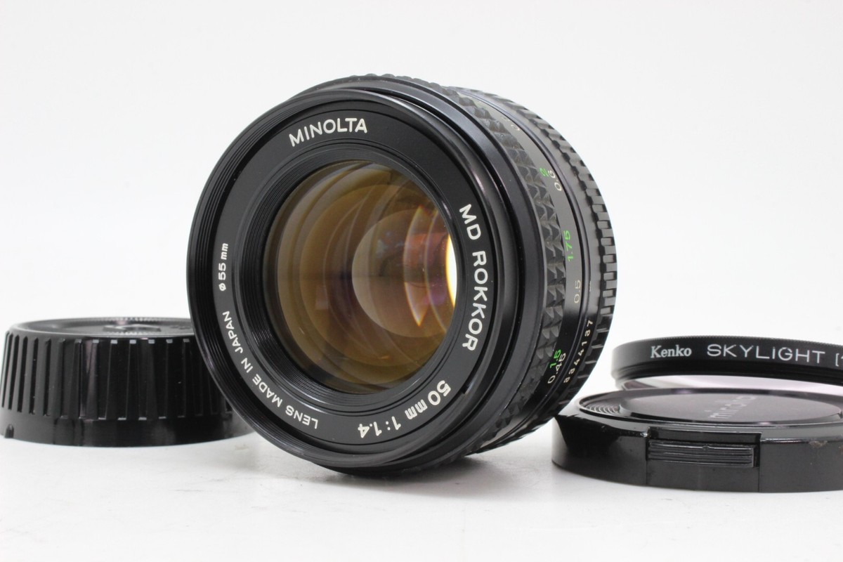 MINT ] MINOLTA MD ROKKOR 50mm F1.4 Standard MF Lens For MD