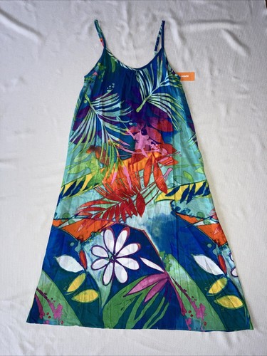 NWT Jams World Hawaii Volare Maxi Midi Swing Dress Sundress Women’s M